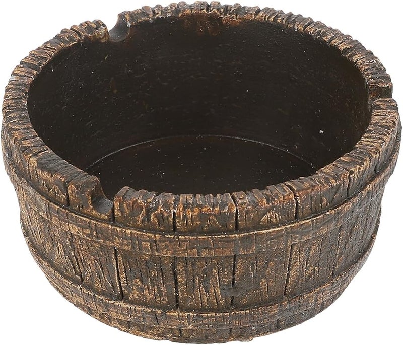 مطفأة سجائر من الأسمنت العتيق بتصميم كلاسيكي خفيف الوزن وسهل التنظيف للمنزل والمكتب والفندق - Image 1